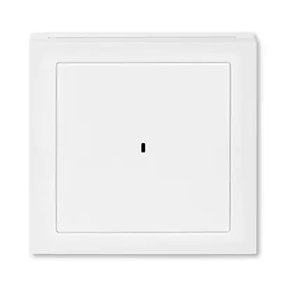 kryt spínače kartového; bílá/bílá, design LEVIT